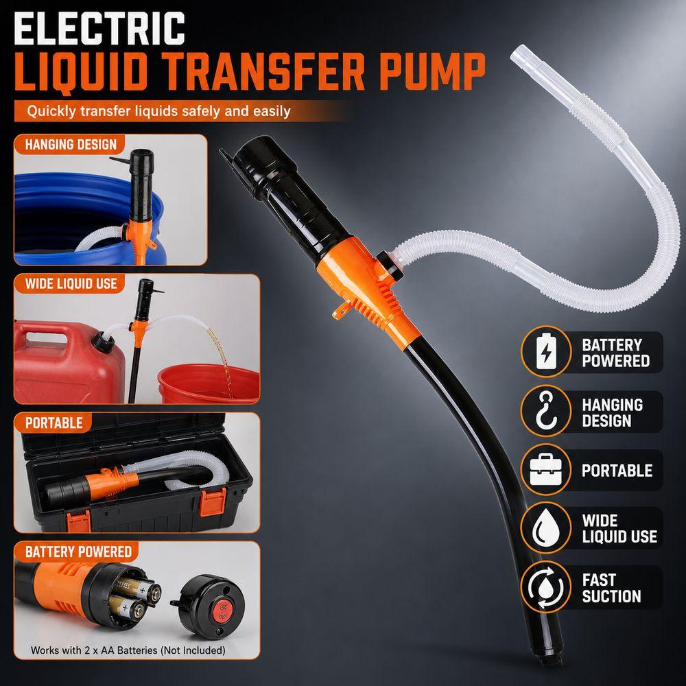 Battery Powered Electric Transfer Pump Hanging Fuel Transfer Pump New Liquid Transfer Pump