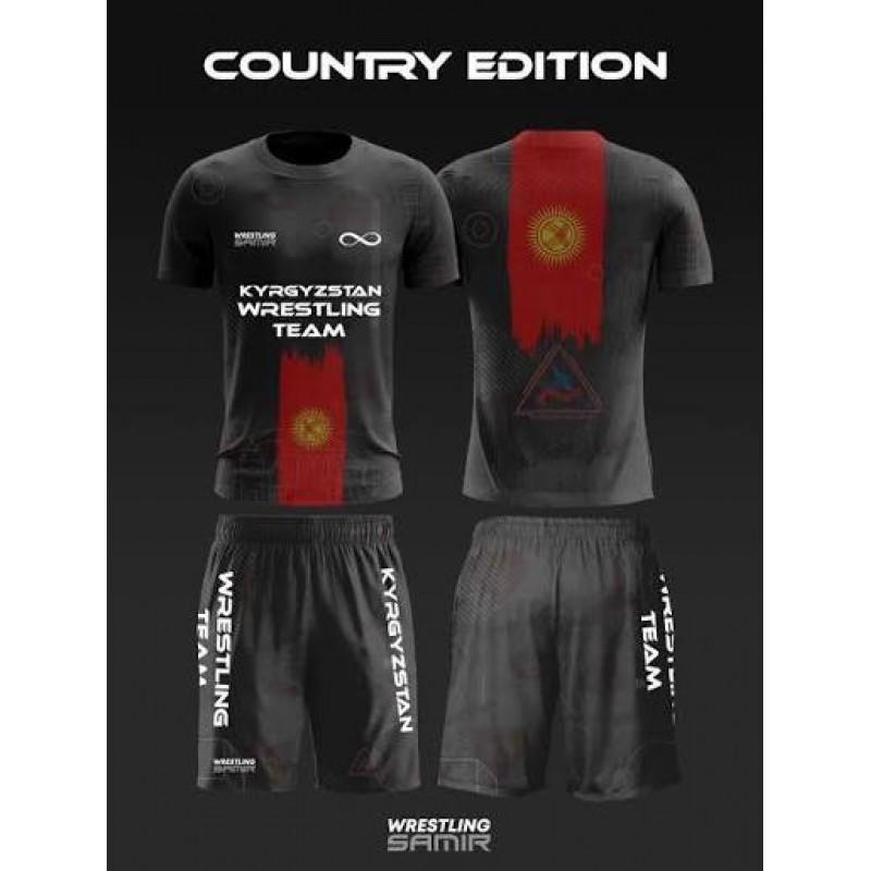 2026 Wrestling Training Set Mens Short Sleeve T-Shirt Shorts 3D Digital Print Athletic Wear Casual Sportswear
