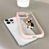 Soft Cat Ear Phone Cases for iPhone 16 15 13 12 11 Pro Max 14 Plus Silicone Anti-Drop Transparent Acrylic Back Cover N69 Anime Haikyuu X Reader Art