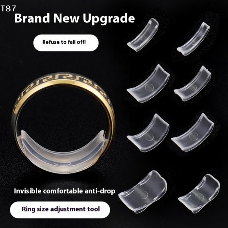 8 Sizes Silicone Ring Adjuster Resizer Anti-Loss Invisible Ring Holder Retainer Shrinker Jewelry Tool for Rings