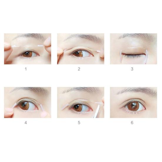 50Pcs Magic Invisible Glue Sticks Double-Fold Eyelid Sticker Women Beauty Tool