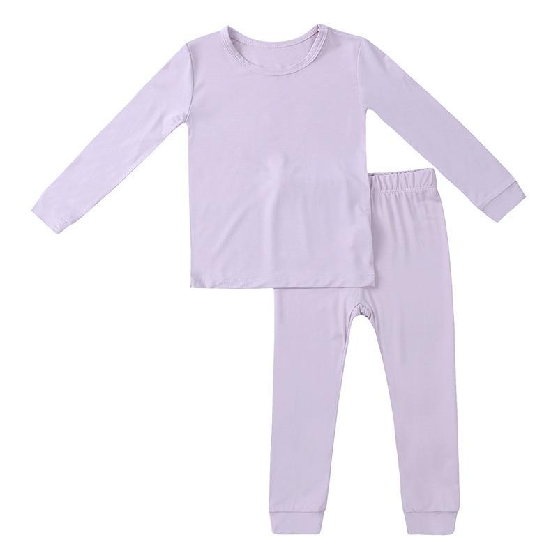 Bamboo Fiber Kids Boys Girls Clothes Set Breathable Pajamas Short Sleeve Top+Shorts Baby Loungewear Children's Sleepwear