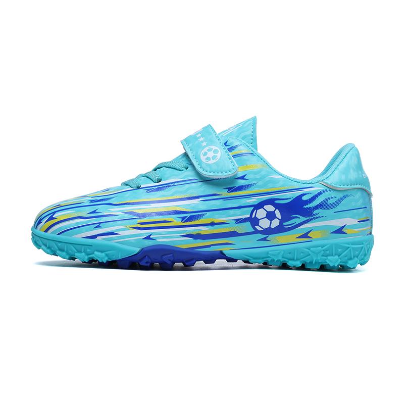 Children Football Sports Shoes Field Sports Resistant Spikes Football Boots Society Long TF/FG Outdoor Professional Boy Football Shoes