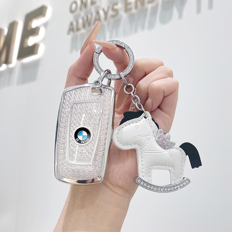 Premium Key Case for BMW 3, 5 Series, X1, X2, X3, X5, 320li, 525li, I3 - Elegant Design for Women