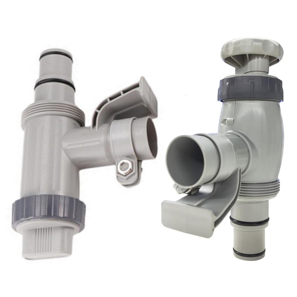 Plunger Valves with Secure Holders for Ground Pool Hose Easy Installation Filter Pump Parts Streamlines Water Regulation