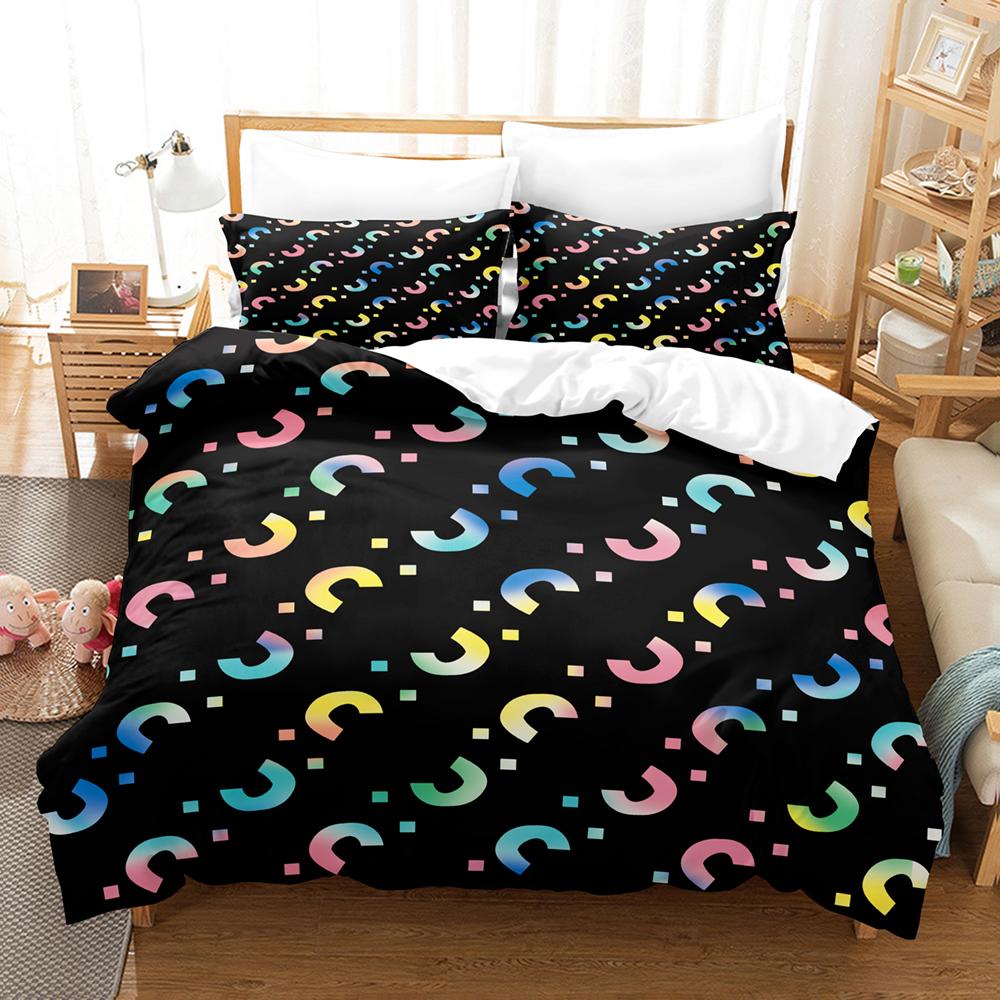 Vibrant Cozy 3D The Gradient Graphics Sets With Bedclothes Bed Polyester Twin Full Queen King Quilt