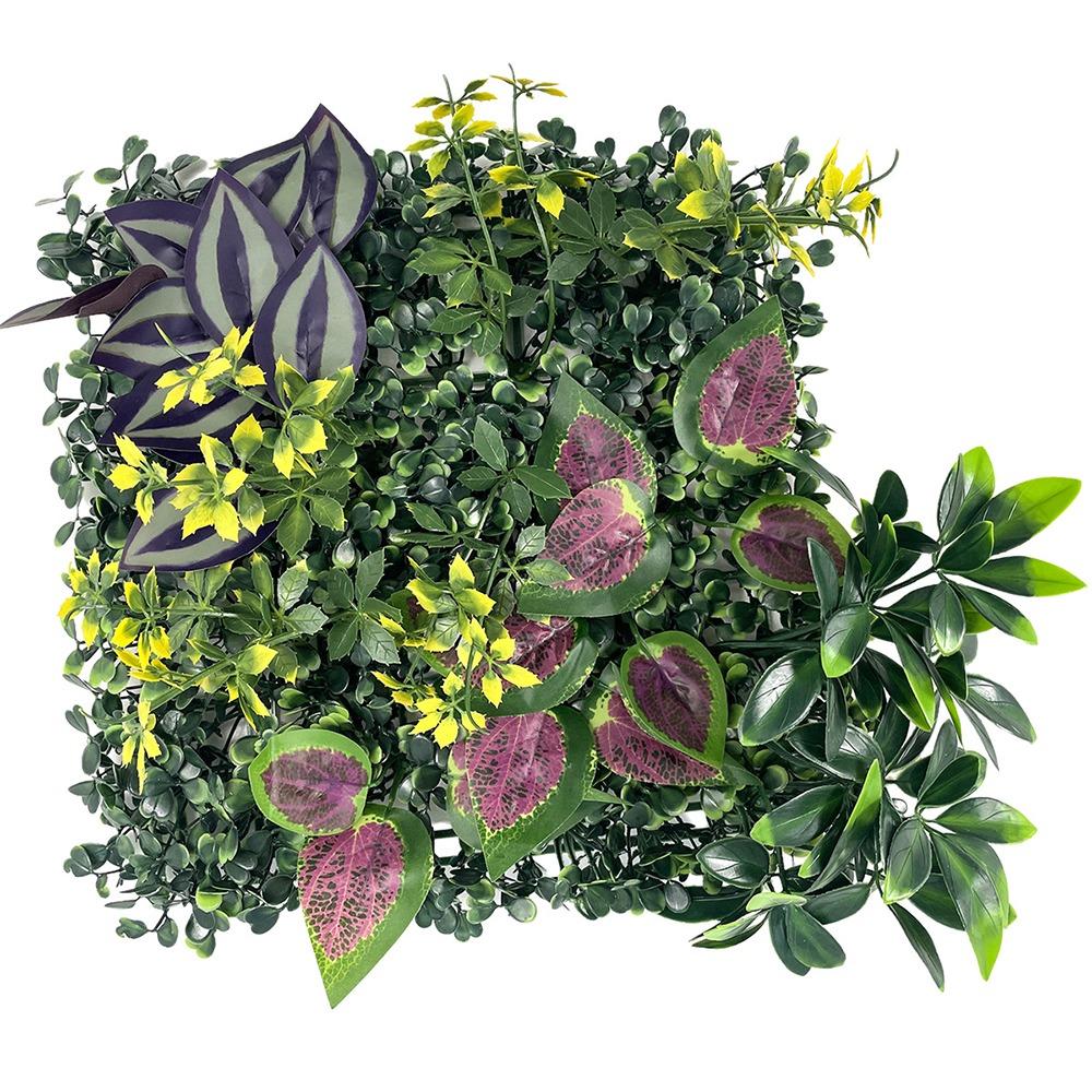 DIY Artificial Plant Wall Panel Sunflower Artificial Fern Grass  Background Wall Decoration