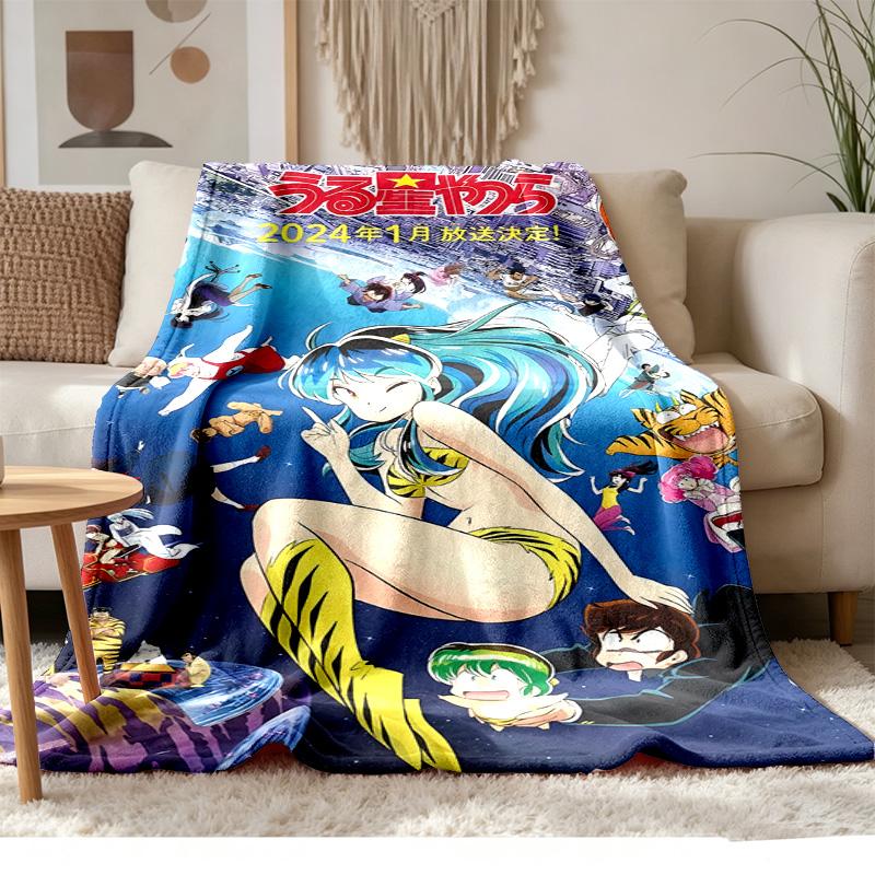 Urusei Yatsura Soft and comfortable flannel Suitable for sofas living rooms outdoor camping travel and also makes a great anniversary gift