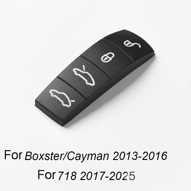 Per Porsche Panamera Cayenne Macan Taycan Boxster 718 911 Custodia Chiave Auto Pad in Gomma Portachiavi Telecomando Sostituzione Pulsante Chiave in Silicone
