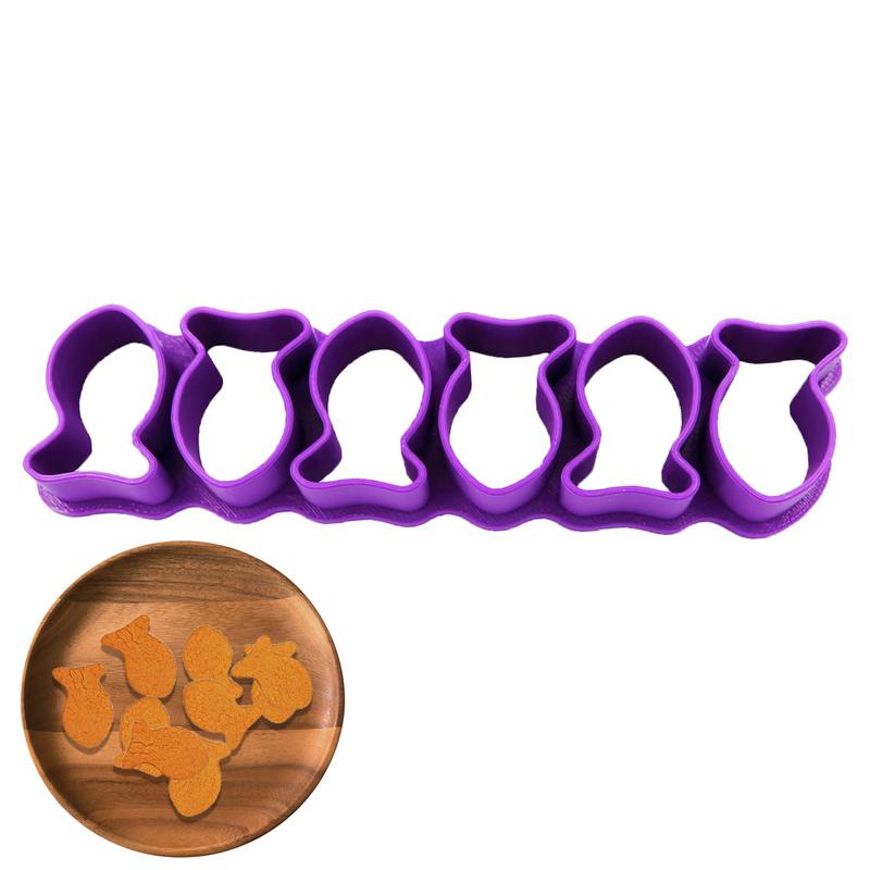 Cortador de Galletas de Pescado Molde para Hornear 6PCS Lindo Molde para Hornear Cortador de Pez Dorado Sello para Galletas Forma de Dibujo Animado 3D Reutilizable Accesorios de Cocina