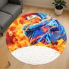 1PC Golf Fire Round Chair Mat Area Rug - Non-Slip, Floor Mat for Office, Bedroom, and Indoor Decor -Gift D1127232