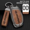 Alloy Leather Car Remote Key Protection Cover Shell For Hyundai ix35 i40 i20 i10 Tucson Elantra Creta Sonata Ioniq Accent Creata KK9