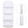 4-Tier Corner Storage Rack – Triangular PVC Shelf Unit for Bathroom, Living Room & Balcony – White
