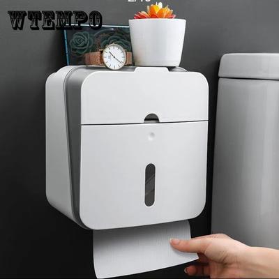 Toilettenpapier-Handtuchbox, nicht perforiertes Toilettenregal, Papierrollenschublade, an der Wand montierter wasserdichter Papierhandtuchhalter