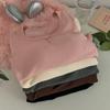 Women's Slim Fit Square Collar Long-Sleeved T-Shirt with Chest Pads for Autumn and Winter