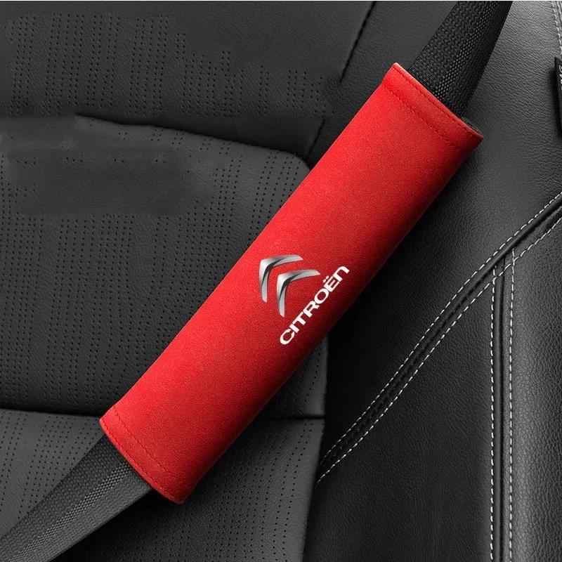 

Citroen Car Seat Belt Pad Cover Premium Suede Thickened Comfort Protector For C1 C2 C3 C4 C5 Berlingo Auto Accessories Sticker помаранчевий