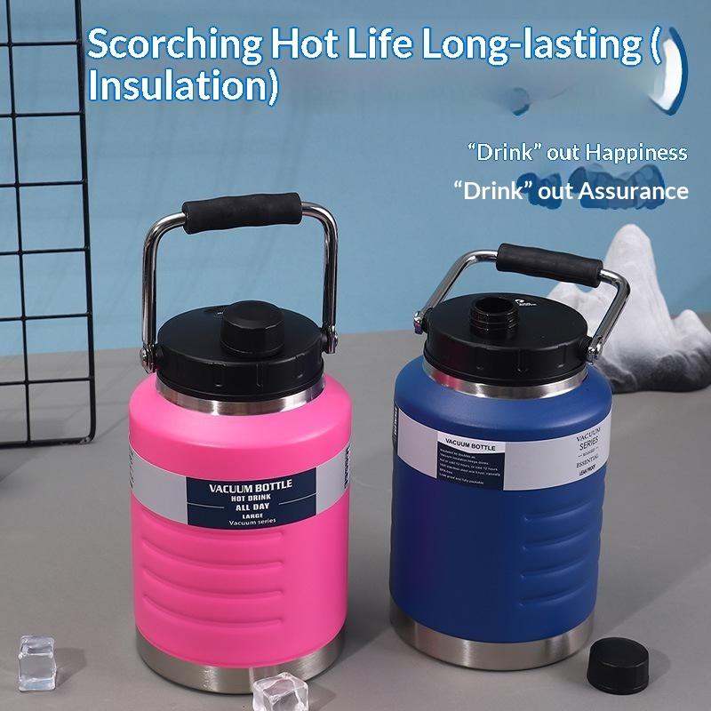 Large Capacity Insulated Water Bottle 316 Food Grade Stainless Steel Thermal Mug for Outdoor Running Cycling Sports
