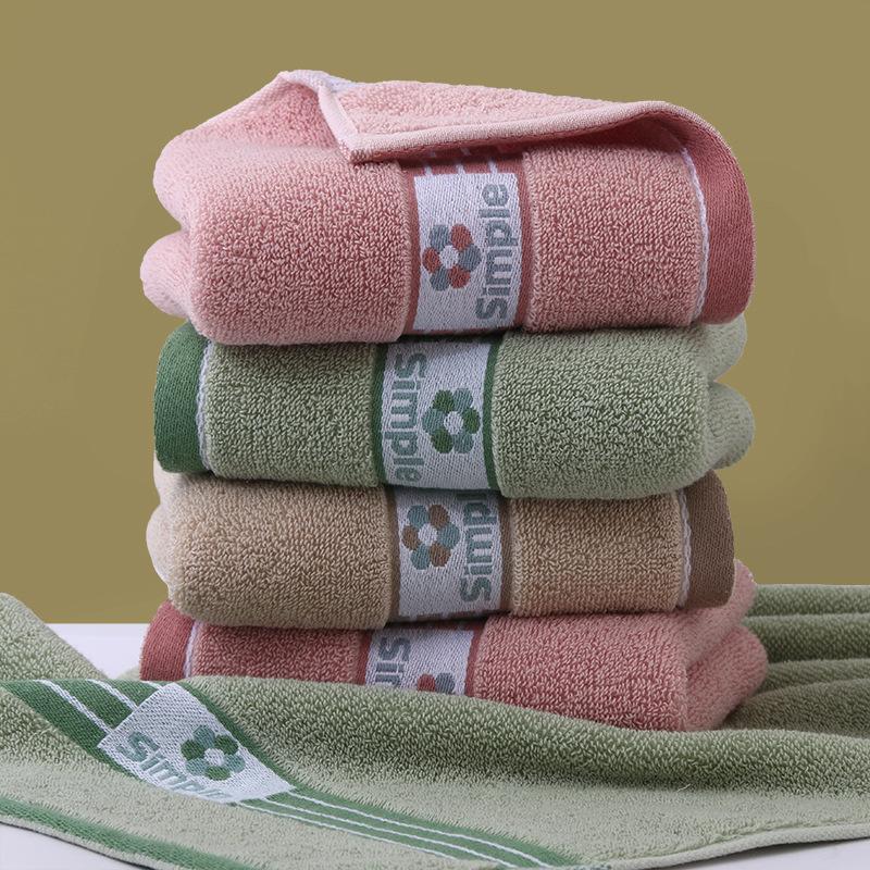 Soft, Thick Pure Cotton Face Towels - Absorbent and Gentle for Adults
