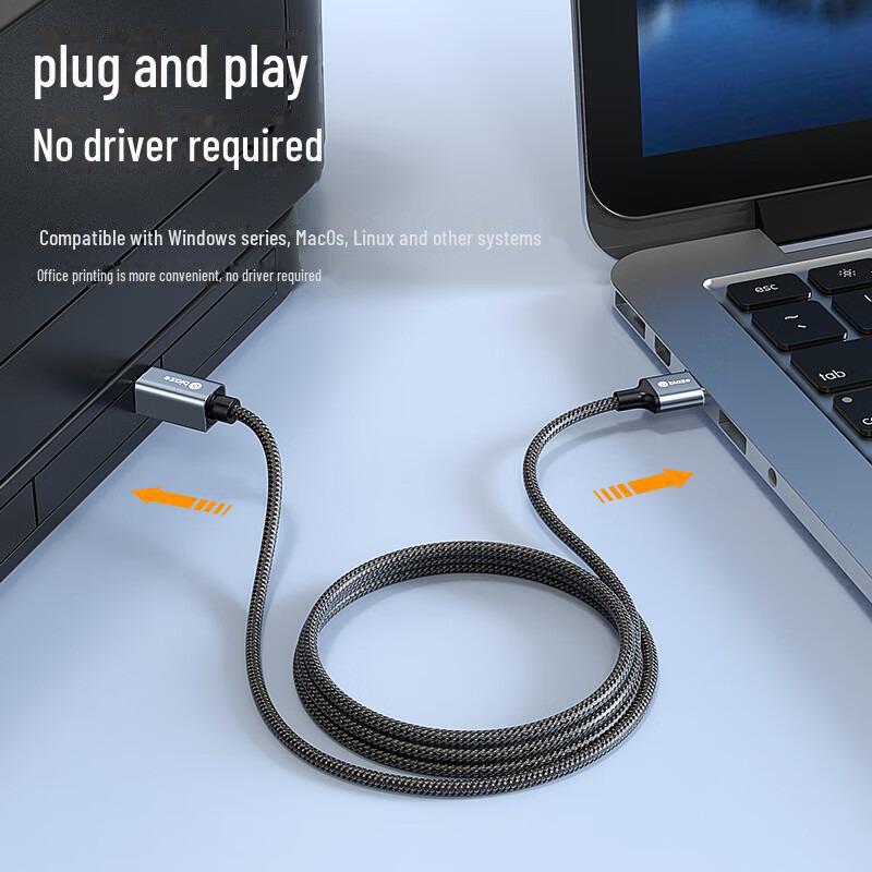 Câble Imprimante Biaz USB 2.0 AM/BM - Haute Vitesse, Compatibilité Universelle