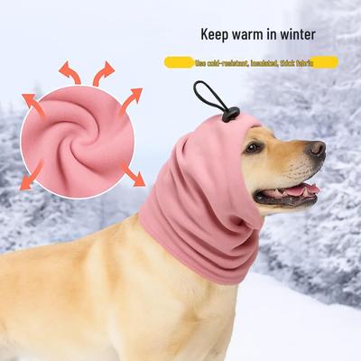 Dog Scarf: Noise-Cancelling Ear Muffs – High-Elastic, Soft, and Warm for Outdoor Pet Travel