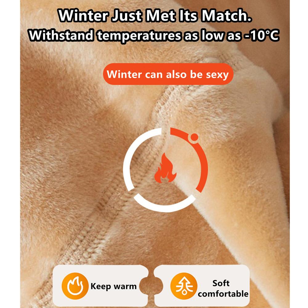 Women's Thermal Fleece Lined Tights, Winter Warm Footed Leggings
