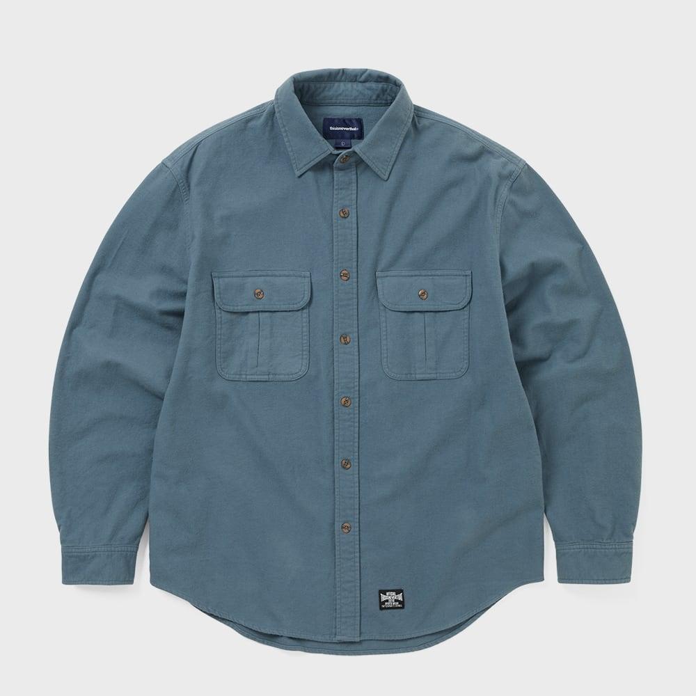 Эта Фланелевая Рубашка в Стиле Кантри Серого Цвета S