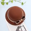 Retro Bow Woolen Hat Women's Autumn and Winter Warm Fashion Top Hat British Bucket Hat