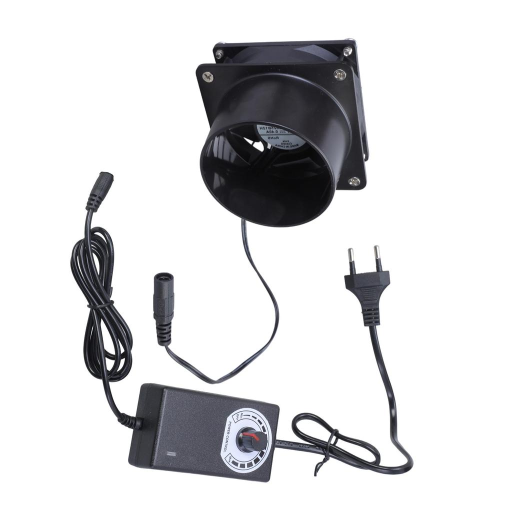 Compact Axial Exhaust Fan 80mm Ventilation Fan With Dual Ball Bearing For DIY Welding And 3D Printer Enclosures