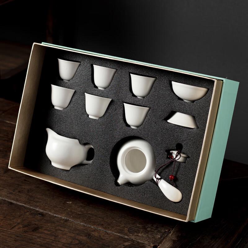 Wushiyuan Dingyao Porcelain 10-Piece Tea Set