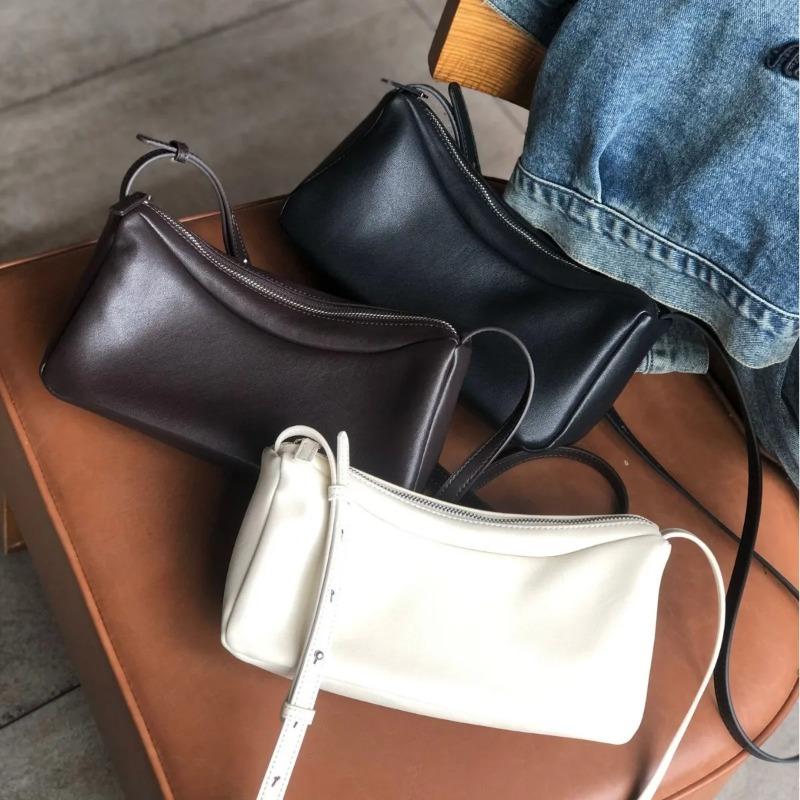 Women's Genuine Leather Single-Shoulder Phe Bag, Lightweight Crossbody Tote Bag for Commuting, Perfect for Work & Shopping