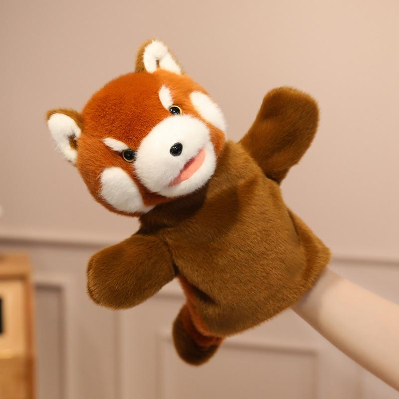 Animal Lion Raccoon Hand Puppet Plush Toy Doll Kindergarten Parent-child Interaction Hand Puppet Children's Rag Doll