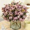 Pivoines Artificielles Fleur Mélange de Fleurs de Pivoine Artificielle Tige de Fleur Fausse Soie Toucher Réel Bouquet pour Arrangements Floraux Table à Manger Fête de Mariage Centre de Table