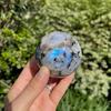 Large Rainbow Moonstone Sphere - Gem Ball - Crystal Sphere - Carved Crystal Ball - Meditation Balls - Feng Shui Supplies - Wealth Stones and Crys