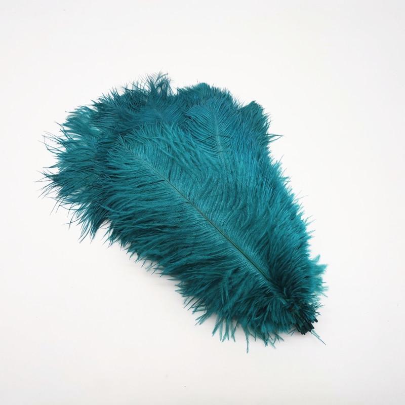 10Pcs Natural Dyed Fluffy Soft Ostrich Feather For Craft Diy Needlework Feathers Jewelry Making Dress Wedding Decoration 25-30Cm