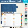 Libro Custode Password Organizzatore Password Computer Libro Con Schede Alfabetizzate Taccuino Registro Indirizzi Tascabile Per Dettagli Account