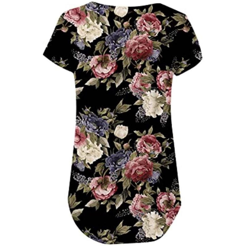 Летние модные женские топы с коротким рукавом и вырезом — фото 5