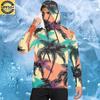 Long Sleeve Hooded Sweatshirt with Tropical Tree and Print Relaxed Fit Pullover for Men and Women Unisex Casual Wear