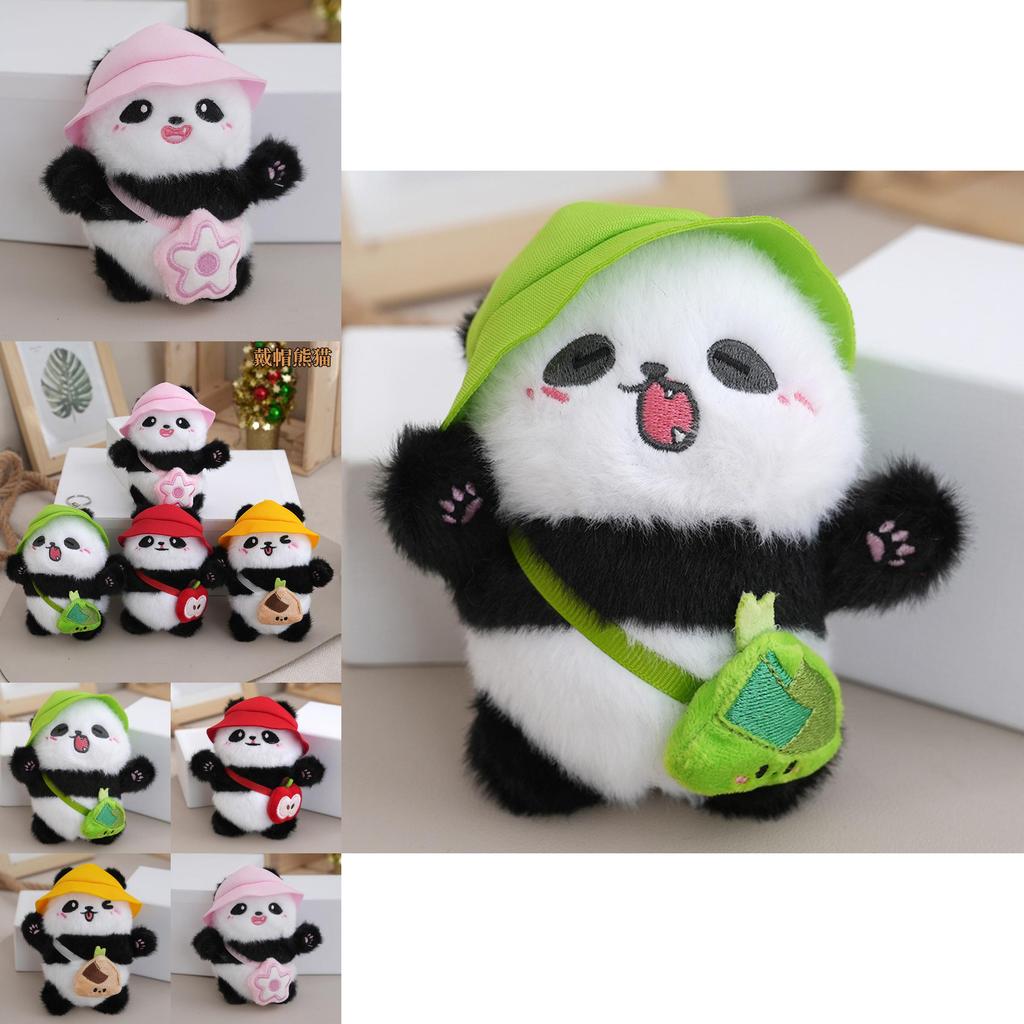 Panda de pluș adorabil și drăguț breloc păpușă animal de pluș moale pandantiv rucsac