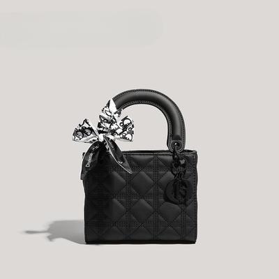 Frosted Embroidery Line Princess Handbag Fashion All-in-one Handbag Fashion Shoulder Crossbody Bag Woman