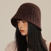 Autumn and Winter New Bucket Hat Women's Simple Versatile Solid Color Bucket Hat Trendy Foldable Washbasin Hat