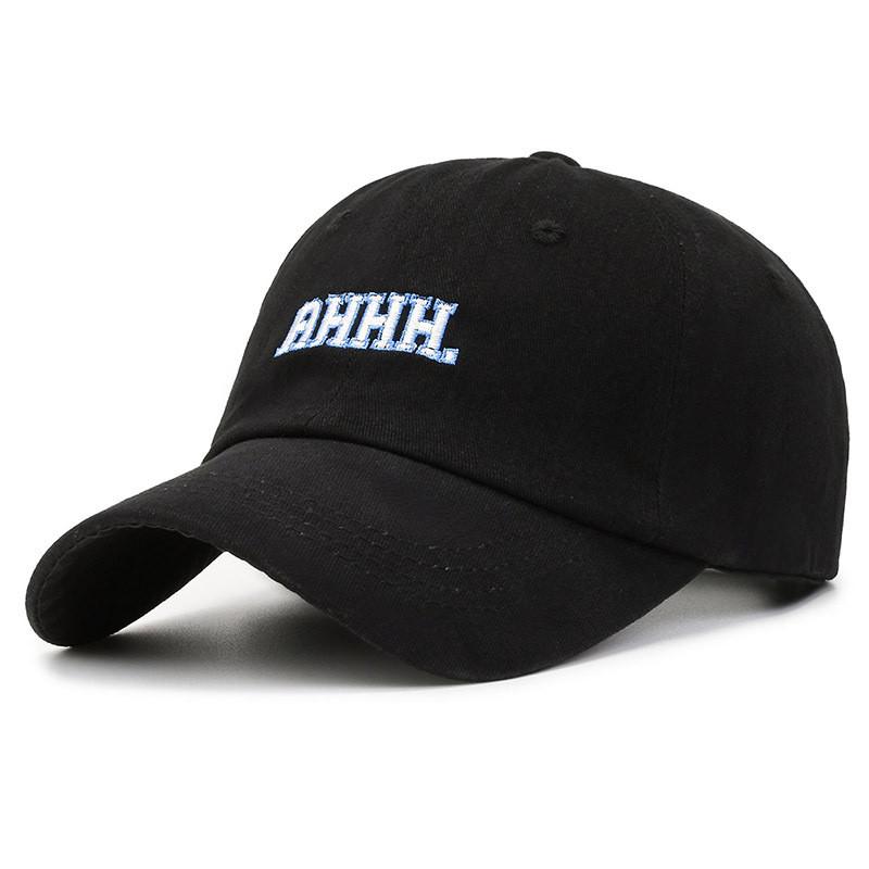 Letter Embroidery Ahhh Baseball Cap Cotton Hat Sun Protection Breathable Gift