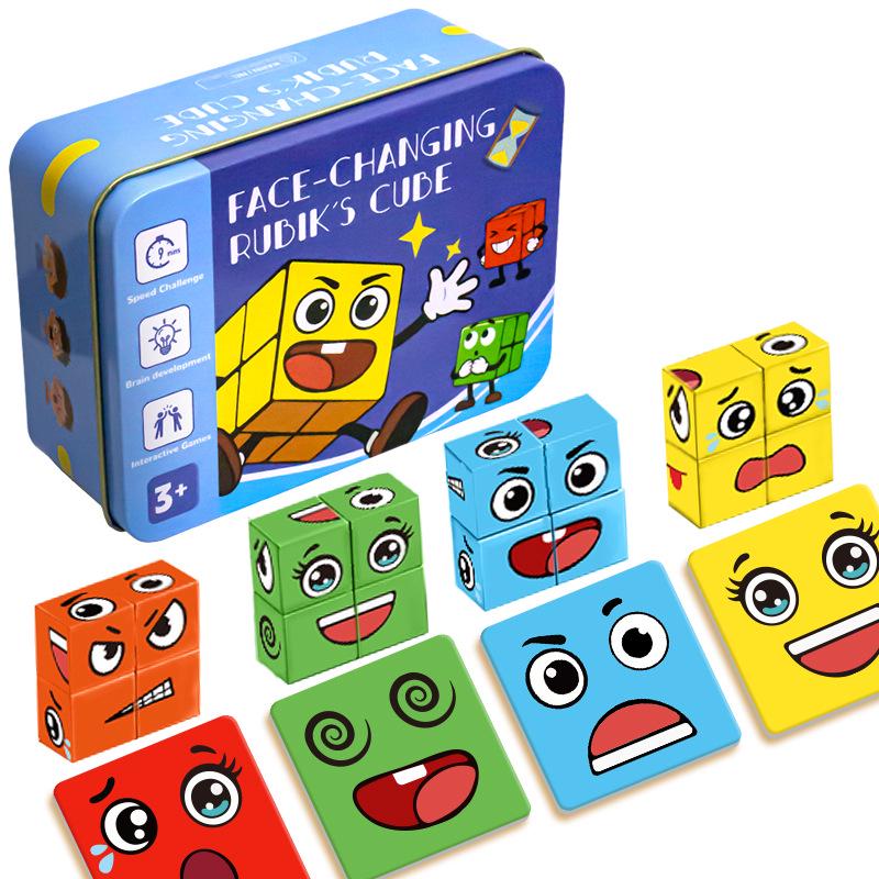 Face-Changing Cube Puzzle: Interactive Educational Table Game for Children with Expression and Bell Elements