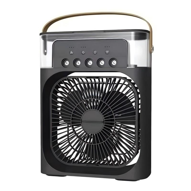 Taşınabilir Nemlendirici Fan Klimalar USB Elektrikli Fan LED Gece Lambası Su Sisi Eğlenceli 3 In 1 Hava Soğutucu Nemlendirme Ev Için