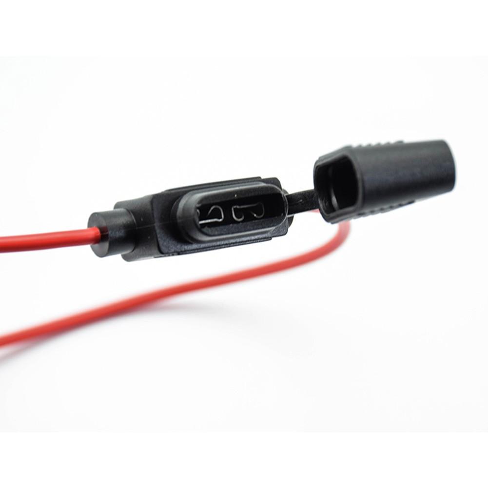 Car Mounted Miniature Blade Adapter Fuse Holder Splash Proof 12V 30A Wire