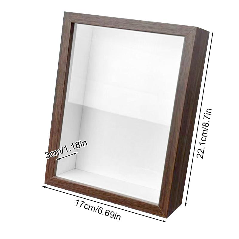 1ks obdélníkový ručně vyráběný DIY domácí dekorace moderní jednoduchý dutý 3cm umělecký styl sušené květiny úložný rám suchá koláž