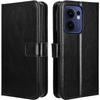 Flip Case for Oppo Reno 13F / Oppo Reno 13FS, Crazy Horse Wallet, Black