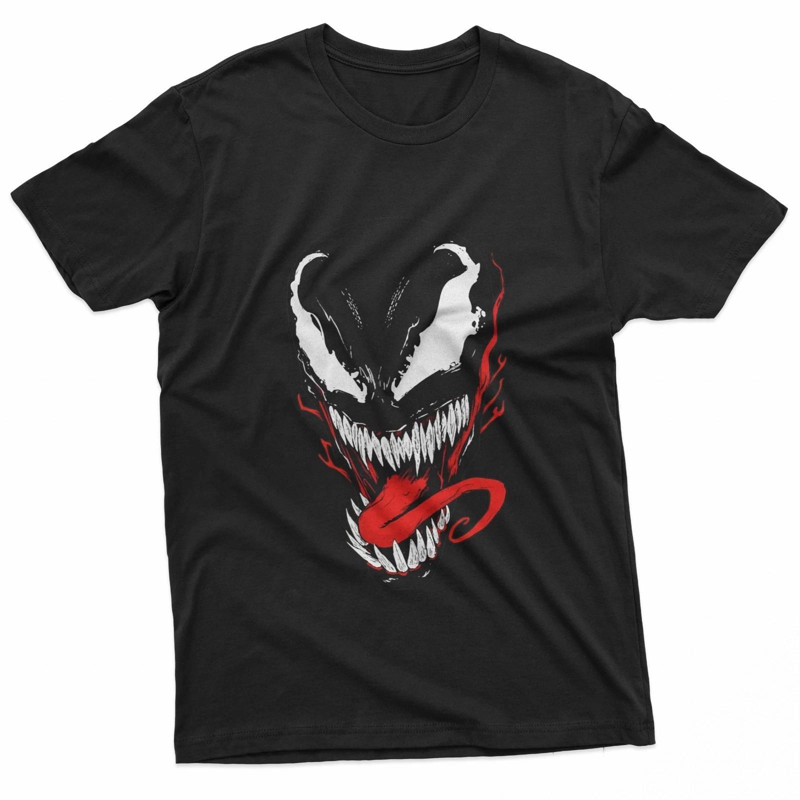 Venom Graphic Marvel Character 100% Cotton T-shirt Mens Tees Top M