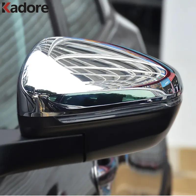 For Peugeot 3008 GT 2016-2018   Carbon Fiber Car Door Rearview Mirror Cover Trim Side Wing Mirrors Cap Shell Accessories