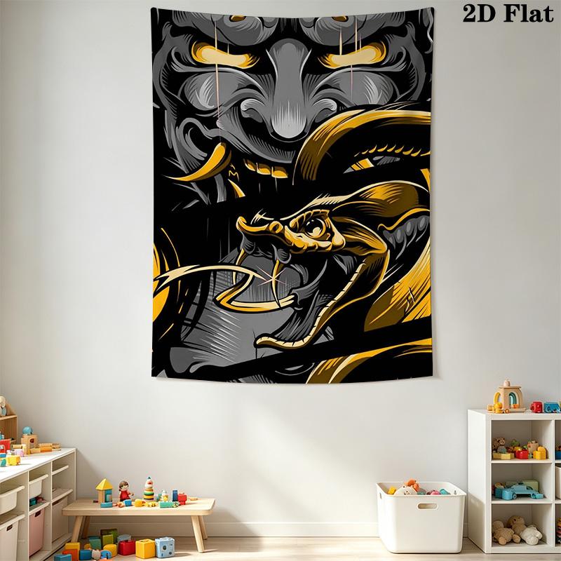 Snake and ghost Pattern Home Decor Tapestry, Wall Hanging, Decorative RV Wall Cloth.MGT0918481