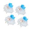 50 PCS Mechanical Keyboard Switches 3 Pin Tactile Clicker with Clear Housing